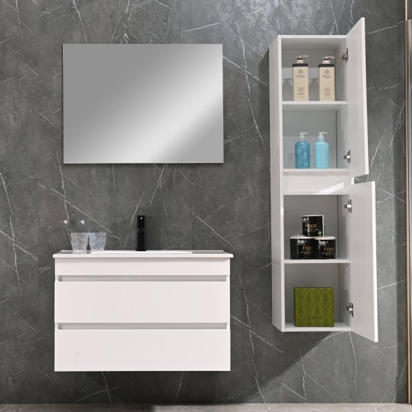 Baderomsm�bler Valencia - Hvit + Toalettpapirholder