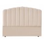 Sengegavl buet beige 180 x 125 cm - Laholm