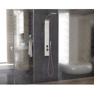 Elektra dusjpanel i rustfritt stål - med sidedusj Elektra dusjpanel i rustfritt stål - med sidedusj