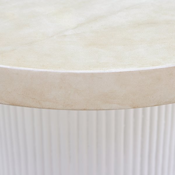 Merca utendrs salongbord 80 cm - Travertinfinish