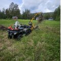 Kundebilde T�mmertilhenger med l�ftekran - Maks l�ftekapasitet 300 kg
