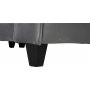 Sofa 250 cm bred m�rkegr� fl�yel 114 cm dyp