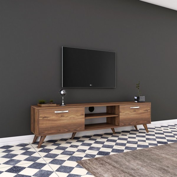 TV-stativ Anon i valnøtt - 180 cm TV-stativ Anon i valnøtt - 180 cm