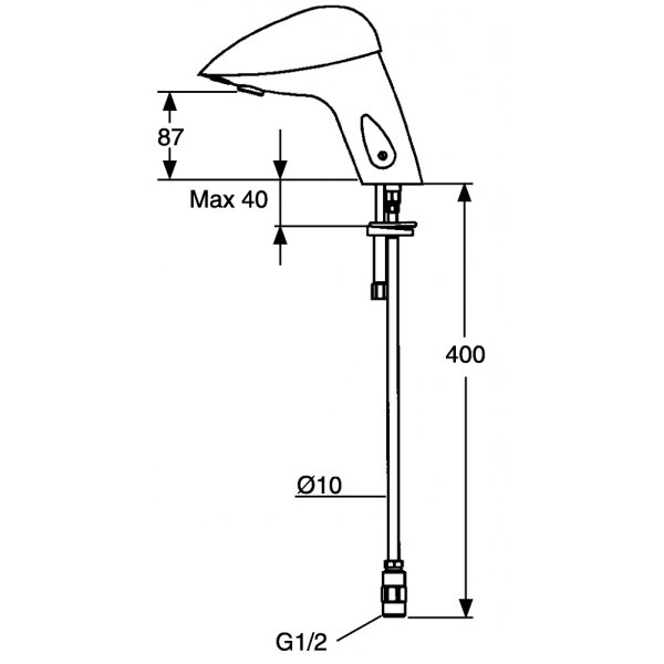 FM Mattsson berøringsfritt servantbatteri FM Mattsson berøringsfritt servantbatteri