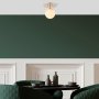 1 Brønntaklampe 11671 - Gull/hvit