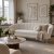 Sofa off-white 3-seter - 180 cm - Kingsley