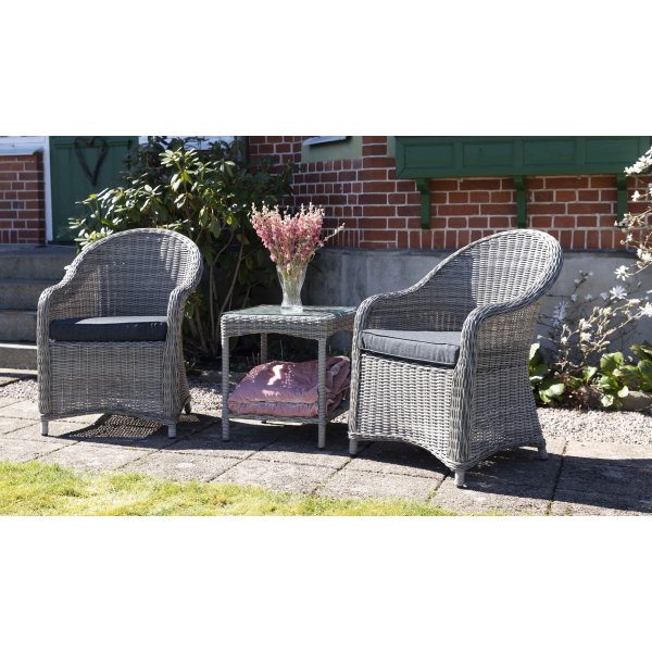 Mercury utembelsett med bord - Gr kunstrotting