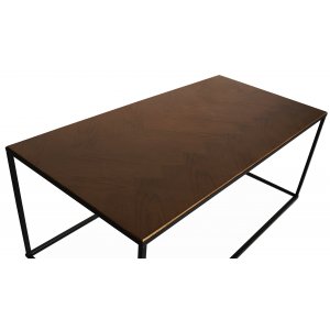 Topp 120x60 cm mørkebrunt fiskebensmønster Topp 120x60 cm mørkebrunt fiskebensmønster