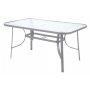 Spisegruppe Sevilla brod + 6 stoler - Slv/svart