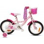 Sykkel D\\\'Goose 14\\\" - Sweetie - rosa + Reflekterende sele