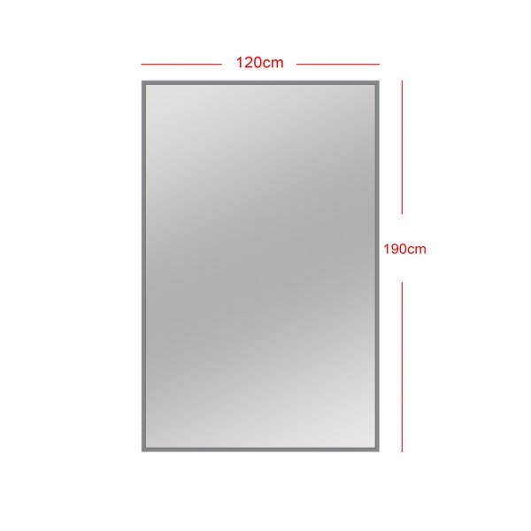 Speil Orlando 190 x 120 cm - Kromramme