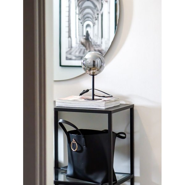 Molekyl bordlampe - Svart/r�ykgr�