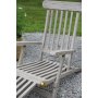 Salt dekkstol med innebygd fotsttte - Gr teak