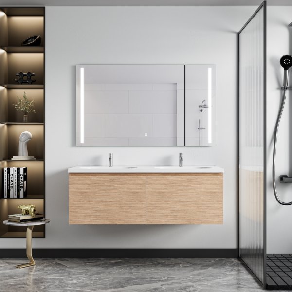 Baderomsmøbler Siena - Lett treimitasjon Baderomsmøbler Siena - Lett treimitasjon