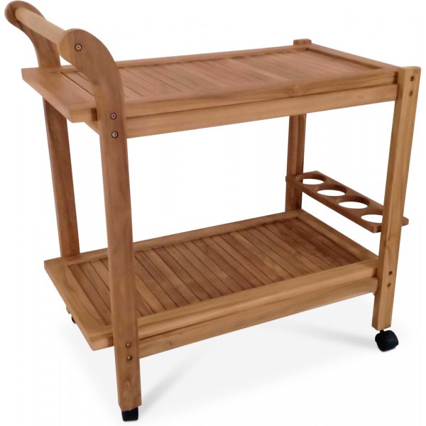 Salt serveringsvogn - Teak + Rengjringsspray for utembler