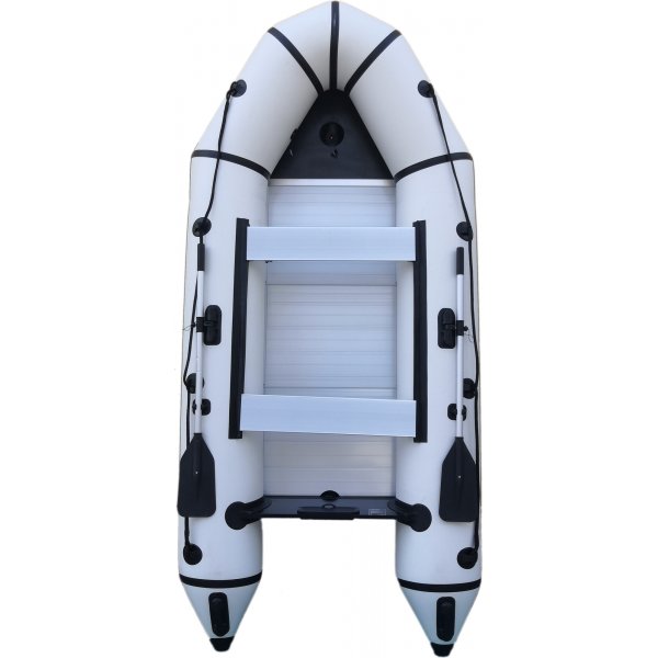 Gummibt 330 cm - Svart og Hvit