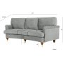 Howard 3-seters sofa 225 cm - gr�
