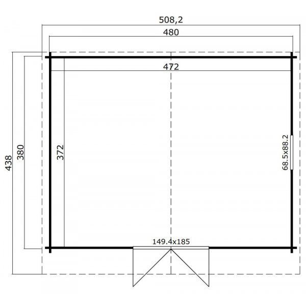 Anneks/ Hytte Otto A - 18,2 m² Anneks/ Hytte Otto A - 18,2 m²