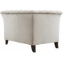 Lenestol i chesterfield beige fl�yel - Milton