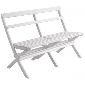 Knohult utesofa | hagebenk - Hvit Knohult utesofa | hagebenk - Hvit