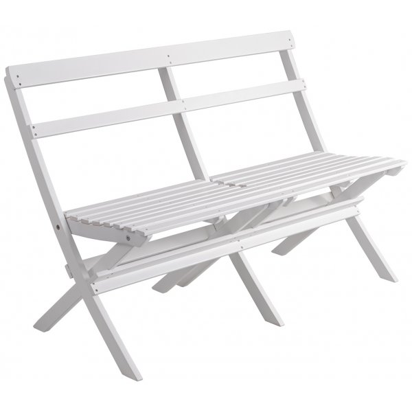 Knohult utesofa | hagebenk - Hvit