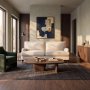 1 Watford Deluxe Sofa Howard - Beige Inari 22 Stoff, Bjørk og Svarte Ben 208 cm