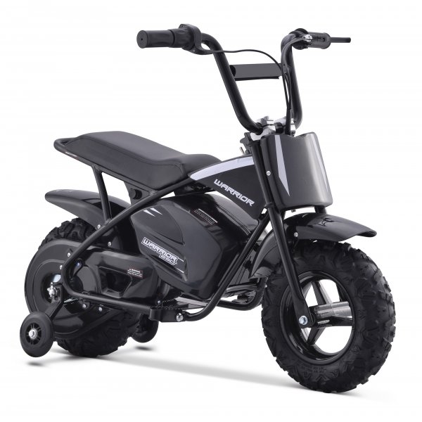 Minicross Warrior - Svart 250W + Reflekterende sele Minicross Warrior - Svart 250W + Reflekterende sele