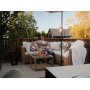 Loungegruppe Natur med hvite puter 200x200 - Vamos + Flekkfjerner for møbler Loungegruppe Natur med hvite puter 200x200 - Vamos + Flekkfjerner for møbler