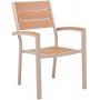 Lenestol med armlener Beige - Las Vegas