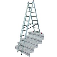 Multifunksjonell stige - 3X8 trinn med trappefunksjon Multifunksjonell stige - 3X8 trinn med trappefunksjon