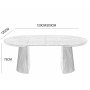 Crossby rundt spisebord uttrekkbart �120-200 cm - Valn�tt