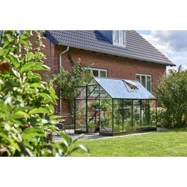 Drivhus Qube - 6,2 m2 + Drivhusbord Drivhus Qube - 6,2 m2 + Drivhusbord