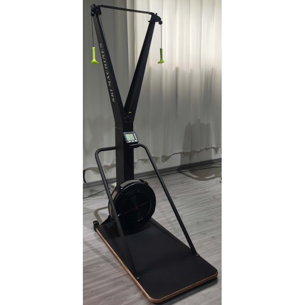 Trappemaskin SkiErg Svart med luftmotstand og Bluetooth Hjemmegym