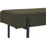 Swindon benk - Mørkegrønn bouclé Swindon benk - Mørkegrønn bouclé