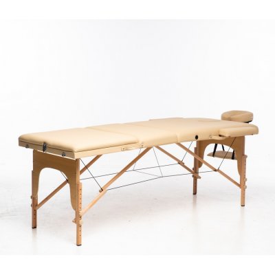 Massasjebord med treben - 3 soner - Beige