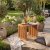 Sidebord Teak 40x40 cm - Utemøbler Lite sidebord i tre Sidebord Teak 40x40 cm - Utemøbler Lite sidebord i tre