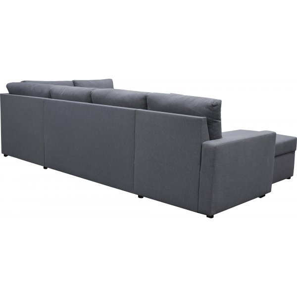 Sovesofa U-formet mørkegrå - Dream Sovesofa U-formet mørkegrå - Dream