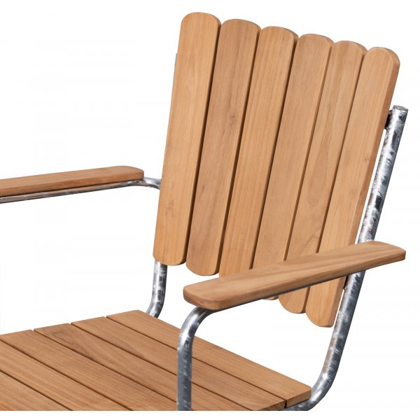 Utestoler stablebare lenestoler i teak med armlener - Möllan Utestoler stablebare lenestoler i teak med armlener - Möllan