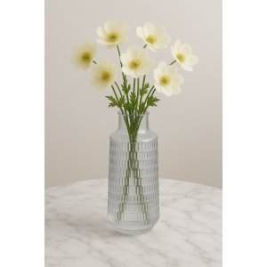Glassblomstervase 25 cm h�y