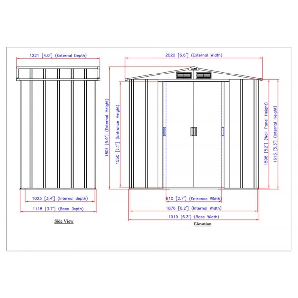 ECO Shed lager - 2,1 m² ECO Shed lager - 2,1 m²