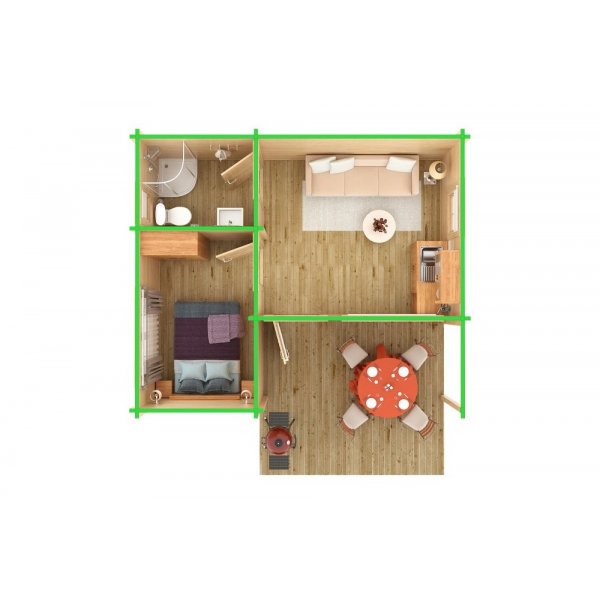 Fritidshus Pamela - 28 m² Fritidshus Pamela - 28 m²