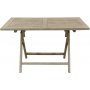 Salt sammenleggbart spisebord i gr teak - 120x70 cm