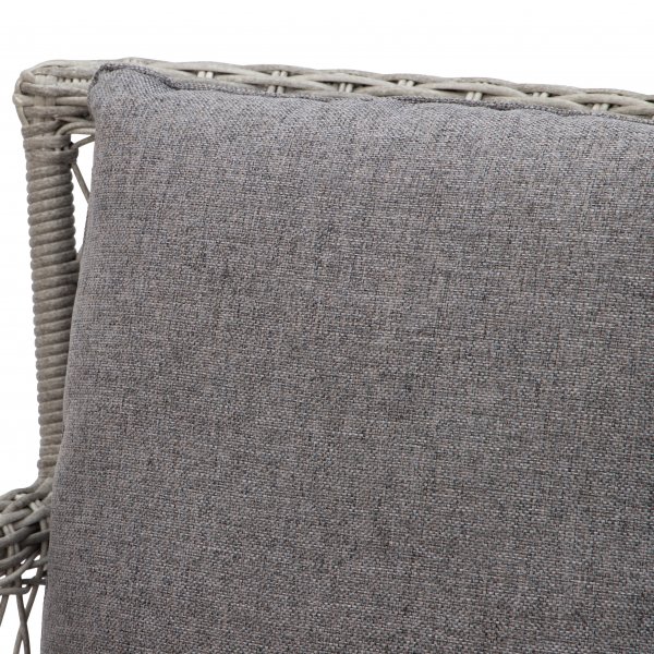 Provence utendørs lenestol i grå syntetisk rotting + Tekstilimpregnering for utemøbler Provence utendørs lenestol i grå syntetisk rotting + Tekstilimpregnering for utemøbler