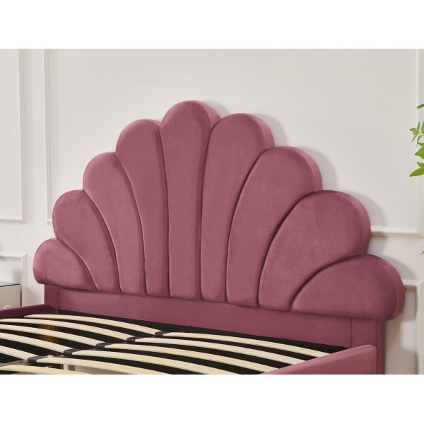 Sengeramme 160 x 200 cm - Rosa fl�yel - Saga