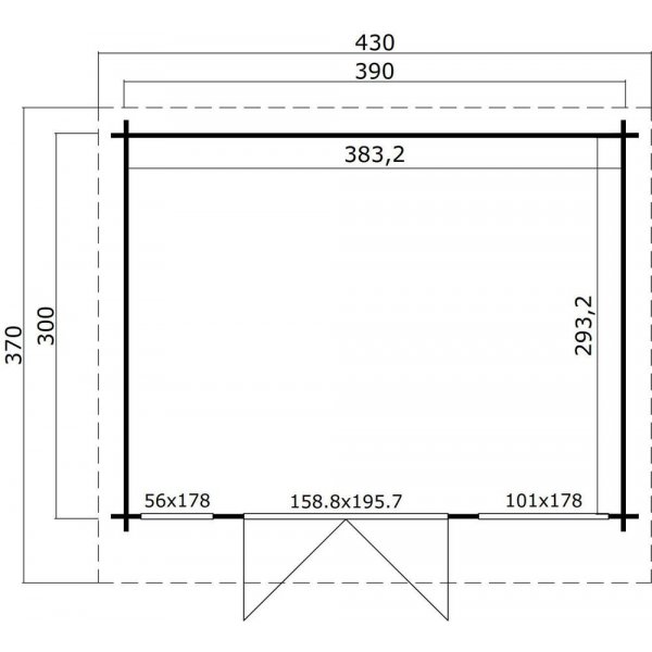 Fribod Clark B - 11,7 m² Fribod Clark B - 11,7 m²