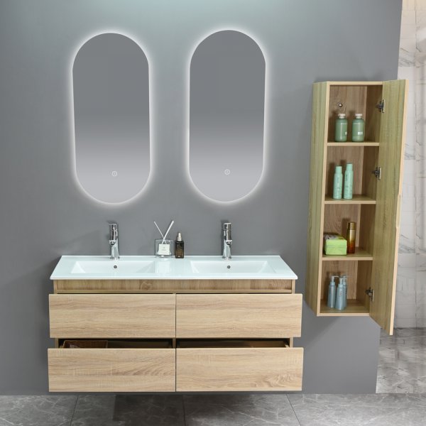 Baderomsmbler Genova - Lyst tre | 120 cm