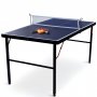 1 Mini-pingpongbord | 137x76 cm | Inkluderer nett, 2 racketer og baller | Sammenleggbar