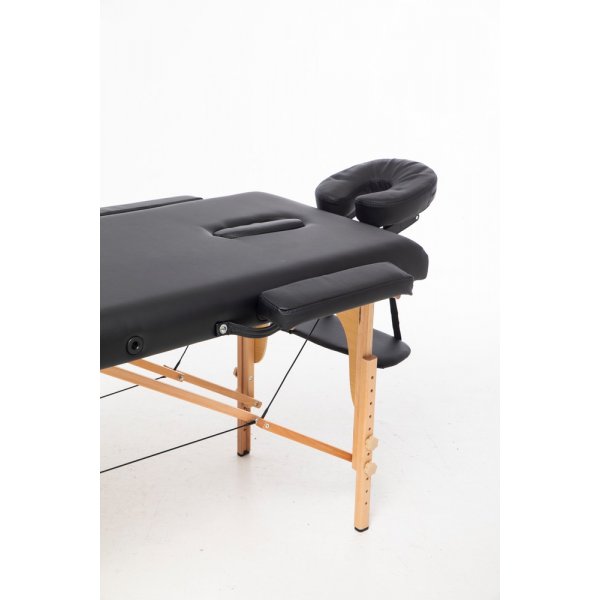 Massasjebord med treben - 2 soner - Svart