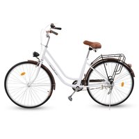 Damesykkel Classic 26« - Hvit og brun Damesykkel Classic 26« - Hvit og brun