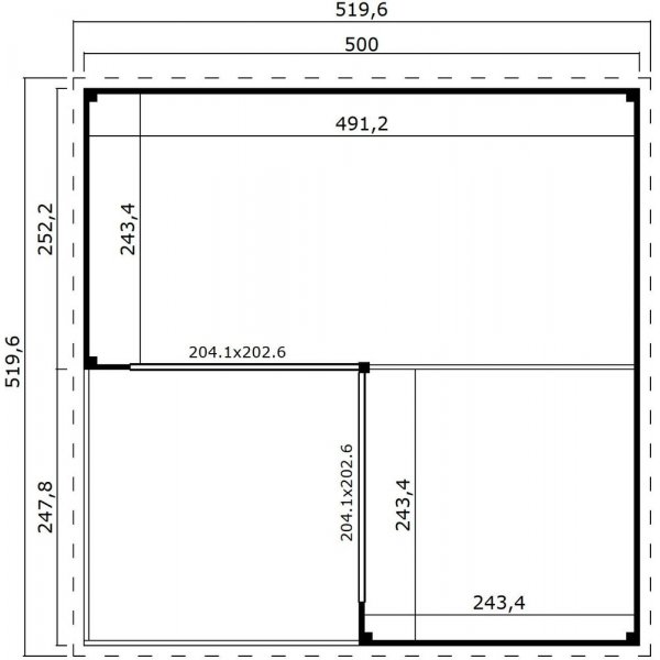 Anneks Katja F .V2 - 25 m² Anneks Katja F .V2 - 25 m²